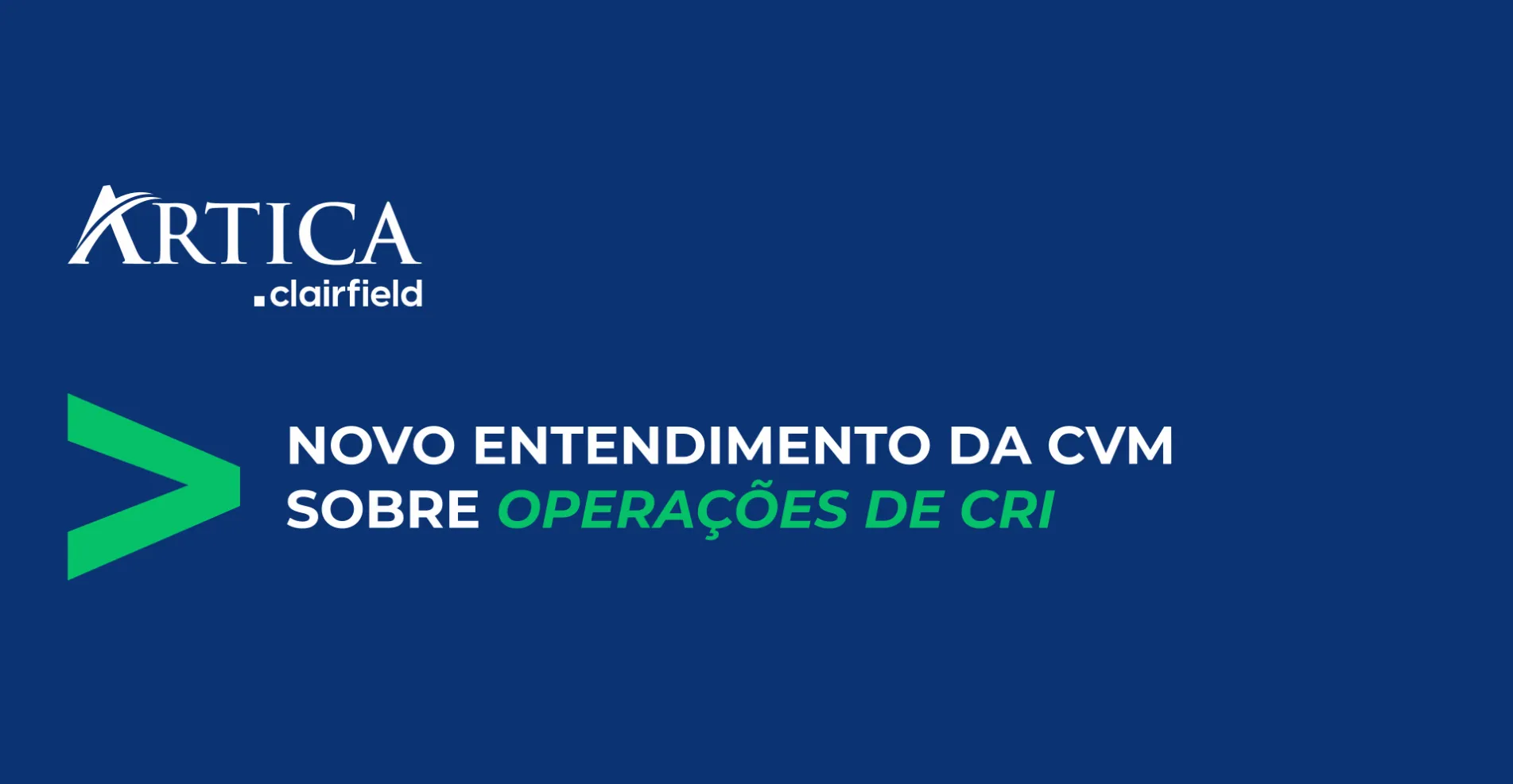 novo entendimento da cvm sobre operacoes de cri 01 - Novo entendimento da CVM sobre operações de CRI