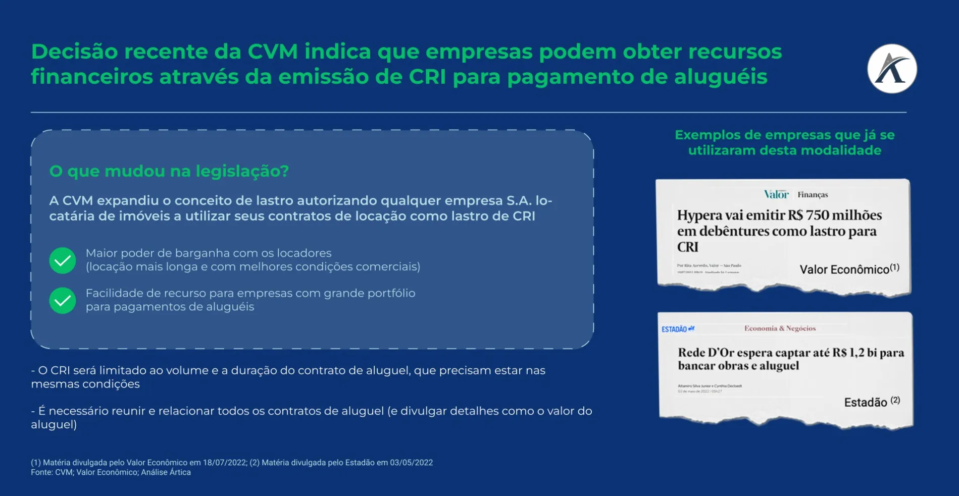 novo entendimento da cvm sobre operacoes de cri 03 - Novo entendimento da CVM sobre operações de CRI
