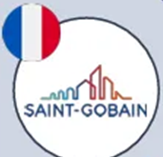 Logo da Saint-Gobain com bandeira da França