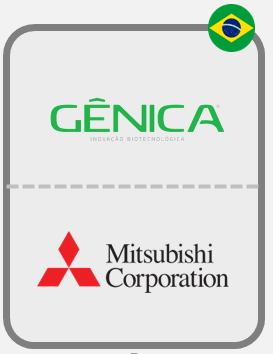 2024: Gênica (alvo brasileiro) adquirida pela Mitsubishi Corporation