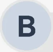 Ícone com a letra B