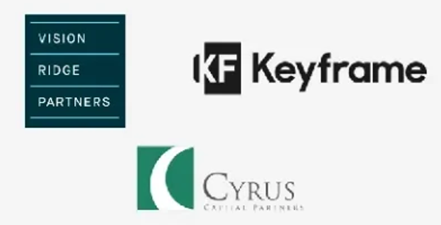 Principais investidores: Vision Ridge Partners, Keyframe e Cyrus Capital Partners