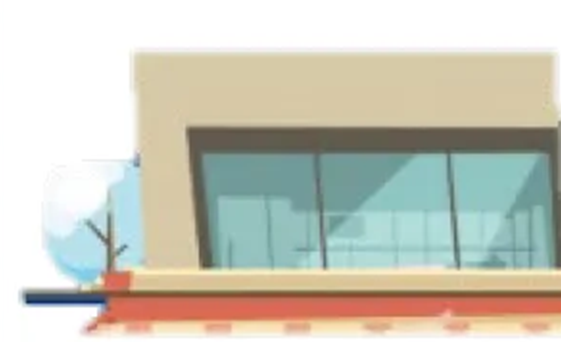 Ilustração de loja de conveniência