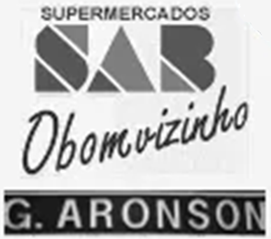 Logotipos dos Supermercados SAB, Obomvizinho e G. Aronson