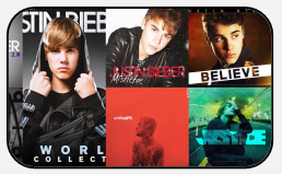 Capas de álbuns de Justin Bieber