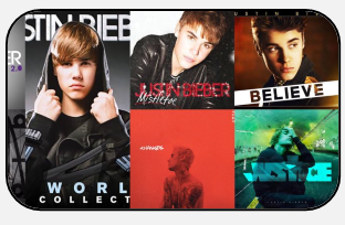 Capas de álbuns de Justin Bieber