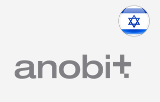 Logo da Anobit, com bandeira de Israel
