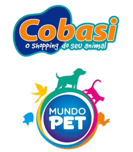 Logos da Cobasi e da Mundo Pet