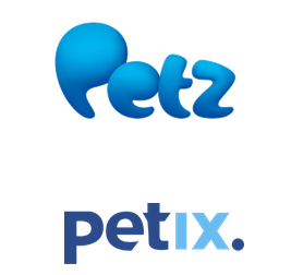 Logos da Petz e da Petix