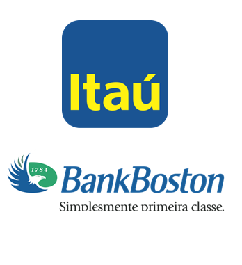 Logos do Itaú e do BankBoston