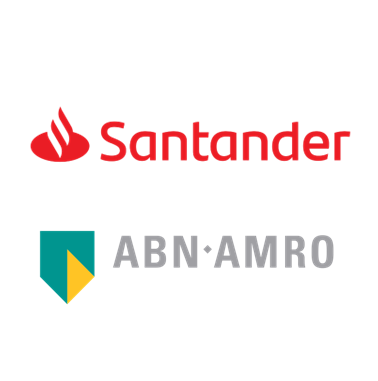 Logos do Santander e do ABN AMRO