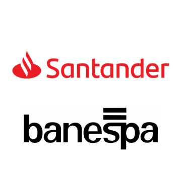 Logos do Santander e do Banespa