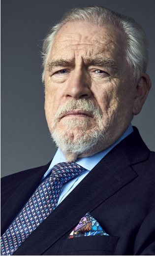 Foto do personagem Logan Roy, da série Succession