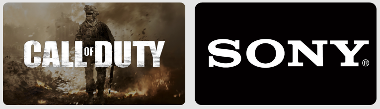 Logos de Call of Duty e Sony
