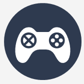 Ícone de controle de videogame