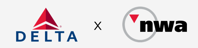 Logos da Delta x Northwest Airlines (nwa)