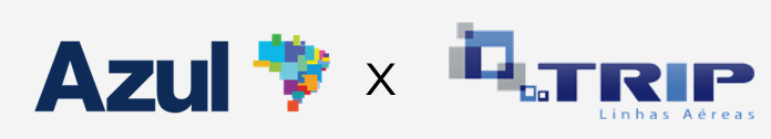Logos da Azul x Trip Linhas Aéreas