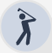 Ícone de golfista