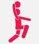 Ícone de jogador de basquete
