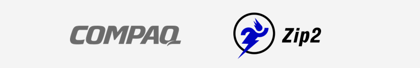 Logos da Compaq e da Zip2
