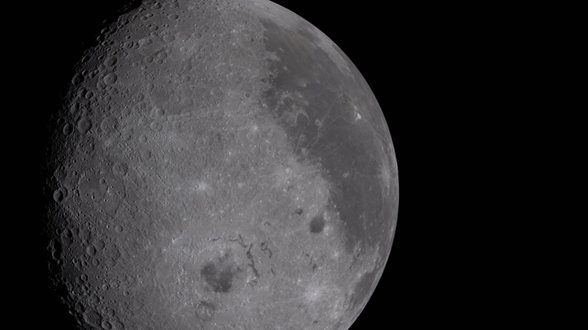 Lua vista do espaço