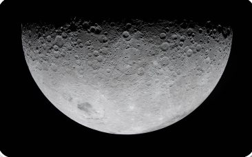 Lua vista do espaço