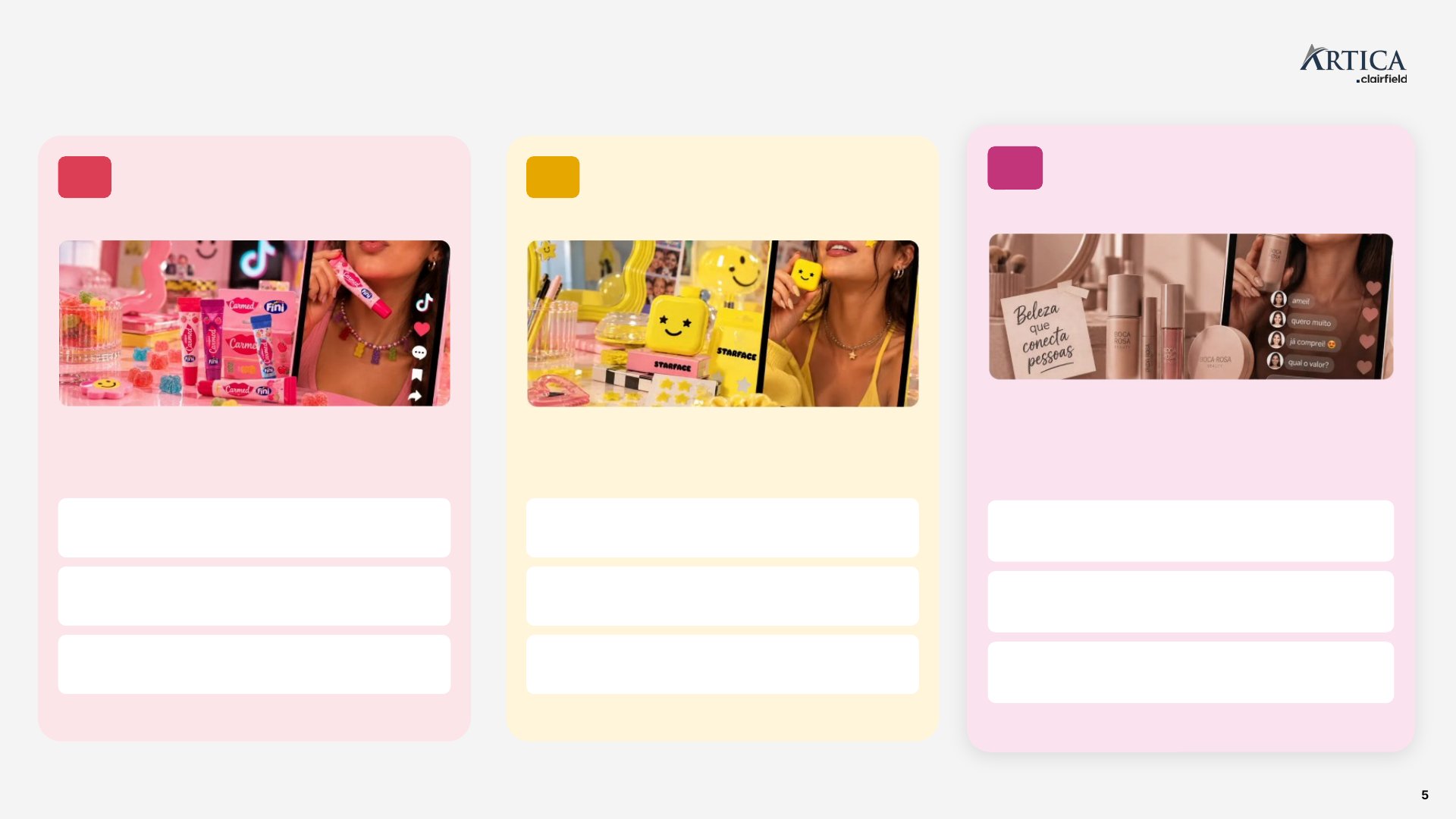 Slide 5: Na prática, marcas de beleza já convertem viralização, influência e conteúdo em crescimento de vendas